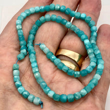 Load image into Gallery viewer, Amazonite Cube Beads Full Strand | 4mm | Blue | 95 Bead(s)|