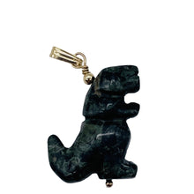 Load image into Gallery viewer, T-Rex Dinosaur Carved Kambaba Jasper 14K Gold Filled Pendant