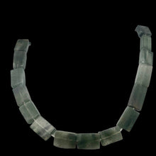 Load image into Gallery viewer, Natural graduated Rutilated Quartz strand | 20x11x6 - 15x8x5 | Green| Rectangle|
