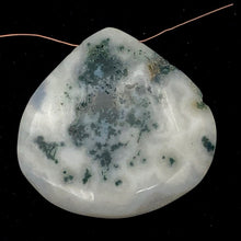 Load image into Gallery viewer, Solar Quartz Teardrop Stone | 33x33x8mm | White Green | 1 Bead(s)