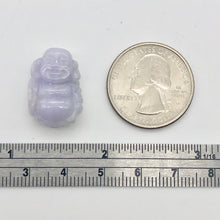 Load image into Gallery viewer, 24.7cts Hand Carved Buddha Lavender Jade Pendant Bead | 21x14.5x9mm | Lavender - PremiumBead Alternate Image 2