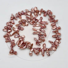 Load image into Gallery viewer, Ballerina Pink Keishi FW Pearl Strand | 15x6x3mm | Rose | Keishi | 80+ pearls | - PremiumBead Alternate Image 5