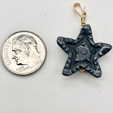 Load image into Gallery viewer, Hematite Starfish Pendant Necklace | Semi Precious Stone | 14k gf Pendant - PremiumBead Alternate Image 7