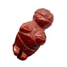 Load image into Gallery viewer, FERTILE! Carved Red JASPER Goddess of Willendorf Figurine | 20x10x9mm | Red