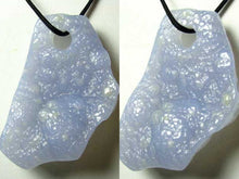 Load image into Gallery viewer, 155cts Blue Chalcedony Natural & Untreated Designer Pendant Bead 10506O - PremiumBead Alternate Image 10