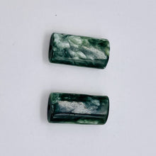 Load image into Gallery viewer, Seraphinite Premium Rectangle Shaped Russian Beads | 16x8x4mm | 2 Beads |