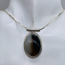 Load image into Gallery viewer, Rare Agate & Sterling Silver Pendant 005857