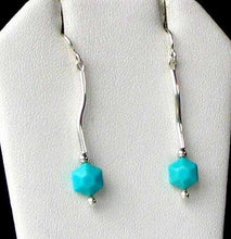 Load image into Gallery viewer, Elegant USA Natural Untreated Turquoise with Sterling Silver Earrings 6377 - PremiumBead Alternate Image 3