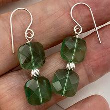 Load image into Gallery viewer, Fluorite Sterling Silver Dangle | 1.5" Long | Green | 1 Earrings |