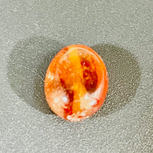 Load image into Gallery viewer, 1 Finest AAA Hessonite Red Garnet 9 to 10mm Bead 1227E
