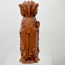 Load image into Gallery viewer, Three Faces of Beautiful Carved & Signed Quan Yin Boxwood Statue - PremiumBead Alternate Image 11