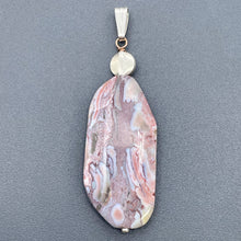 Load image into Gallery viewer, Ocean Jasper Sterling Silver Long | 2 3/4" Long | Purple/White | 1 Pendant |