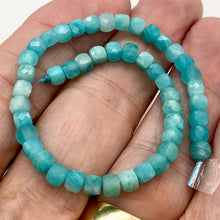 Load image into Gallery viewer, Amazonite Cube Beads Full Strand | 4mm | Blue | 95 Bead(s)|