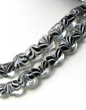 Load image into Gallery viewer, 8 Black & White Glass Lampwork Triangle Beads 9495 - PremiumBead Primary Image 1