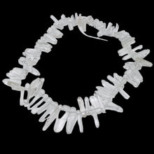 Load image into Gallery viewer, Quartz Polished Points Strand | 29x7 to 14x5mm | Clear | 84g | 75 Beads |