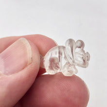 Load image into Gallery viewer, Dinosaur 2 Carved Quartz Triceratops Beads | 21.5x12x7.5mm | Clear - PremiumBead Alternate Image 8