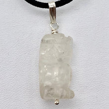 Load image into Gallery viewer, Quartz Owl Pendant Necklace | Semi Precious Stone Jewelry | Silver Pendant - PremiumBead Alternate Image 4