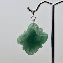 Load image into Gallery viewer, Ribbit Lapis Frog On Aventurine Lily Pad Sterling Silver Pendant | 1 1/4" Long |