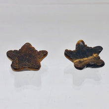 Load image into Gallery viewer, Hand Carved Tigereye Starfish Pendant Beads | 20.5x20.5x7mm | Gold - PremiumBead Alternate Image 5