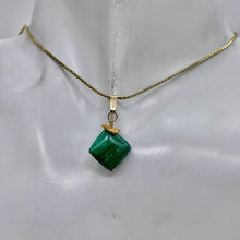 Load image into Gallery viewer, Malachite 8mm 14K Gold Filled Drop/Dangle | 1" Long | Green | 1 Pendant |