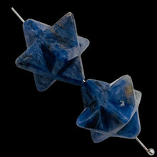 Load image into Gallery viewer, Kabbalah 2 Carved Sodalite Merkabah Star Beads 9288SD