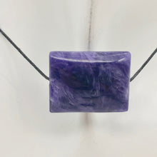 Load image into Gallery viewer, 30cts of Rare Rectangular Pillow Charoite Bead | 1 Beads | 22x17x9mm | 10872C - PremiumBead Alternate Image 9