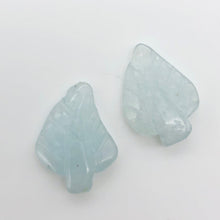 Load image into Gallery viewer, Natural Aquamarine Leaf Strand | 17x12x3 to 22x12x5mm | Blue | Leaf | 33 beads | - PremiumBead Alternate Image 4