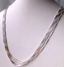 Load image into Gallery viewer, Italian Silver 5 Waterfall Chain 20" Necklace 10073C - PremiumBead Alternate Image 3