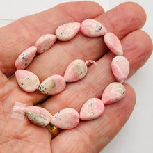 Load image into Gallery viewer, 4 Pink Rhodochrosite 15x10mm Teardrop Beads