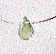 Load image into Gallery viewer, 1 Natural Sage Green Natural Zircon Briolette Bead 6943 - PremiumBead Alternate Image 2