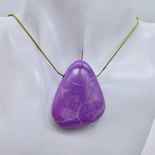 Load image into Gallery viewer, Phosphosiderite Free Form Pendant Bead | 40x34x14 mm | Lavender | 1 Bead |