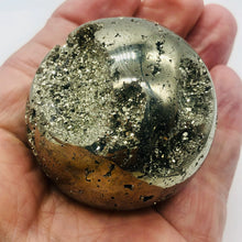 Load image into Gallery viewer, Pyrite Scry Crystal Round | Golden | Sphere | 50mm | 283g |