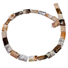 Load image into Gallery viewer, 8 Patterned Conglomerate Jasper Rectangle Beads 009324