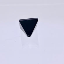 Load image into Gallery viewer, Shine 2 Hand Carved Obsidian Pyramid Beads, 17x17x16mm, Black 9289ON - PremiumBead Alternate Image 5