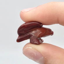 Load image into Gallery viewer, 2 Soaring Carved Brecciated Jasper Eagle Beads | 21x16x14mm | Red - PremiumBead Alternate Image 7
