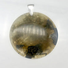 Load image into Gallery viewer, Aurora Borealis! Labradorite Sterling Silver Pendant| 2" Long | Green/Black |