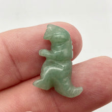 Load image into Gallery viewer, Hand Carved Aventurine Tyrannosaurus Rex Figurine | 20x15x7mm | Green - PremiumBead Alternate Image 2