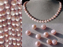 Load image into Gallery viewer, 9 Beads of Enchanting Natural Pink FW Button Pearls 4475 - PremiumBead Primary Image 1