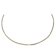 Load image into Gallery viewer, Italian 24" Vermeil Fine Box Chain 1mm 110016D