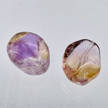 Load image into Gallery viewer, Ametrine Large Nugget Pendant Beads| 21x17x12/20x16x11 | Purple/Gold | 2 Beads |