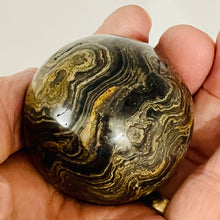 Load image into Gallery viewer, Stromatolite Scry Crystal Round Meditation Sphere | 50mm | Bronze/Black | 1 |