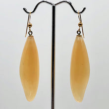 Load image into Gallery viewer, Moonstone 14K Gold Filled Dangle Earrings | 2 1/2" Long | Peach | 1 Pair |
