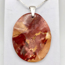 Load image into Gallery viewer, Mustard Mookaite 50mm Oval Sterling Silver Pendant - PremiumBead Alternate Image 8