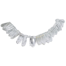 Load image into Gallery viewer, Quartz Polished Points Strand | 21x8 to16x7mm | Clear | 94g | 52 Beads |
