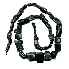 Load image into Gallery viewer, Tourmaline Graduated Cube like Strand| 12x12x15 to 6x6x5mm| Black| 70 - 75 Beads