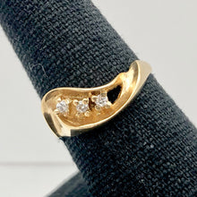 Load image into Gallery viewer, Natural Diamonds Solid 14K Yellow Gold Ring Size 6 3/4 9982AL - PremiumBead Alternate Image 3