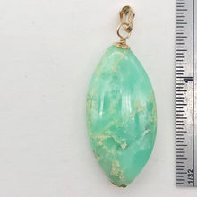 Load image into Gallery viewer, Glowing Green Marquis Cut Chrysoprase 14K Gold Filled Pendant | 1 5/8" Long|