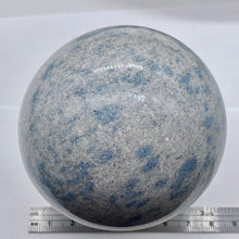 Load image into Gallery viewer, K2 Stone Meditation Scrying Sphere | 3" | White Blue | 1 Display Sphere|
