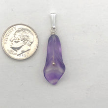 Load image into Gallery viewer, Amethyst Sterling Silver Flower Pendant | 1 1/4" Long | Purple | 1 Pendant |