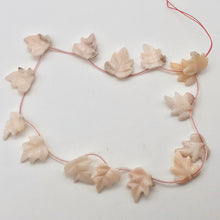 Load image into Gallery viewer, Pink Peruvian Opal 19x17mm Leaf Briolette Bead Strand for Jewelry Making 110823D - PremiumBead Alternate Image 3